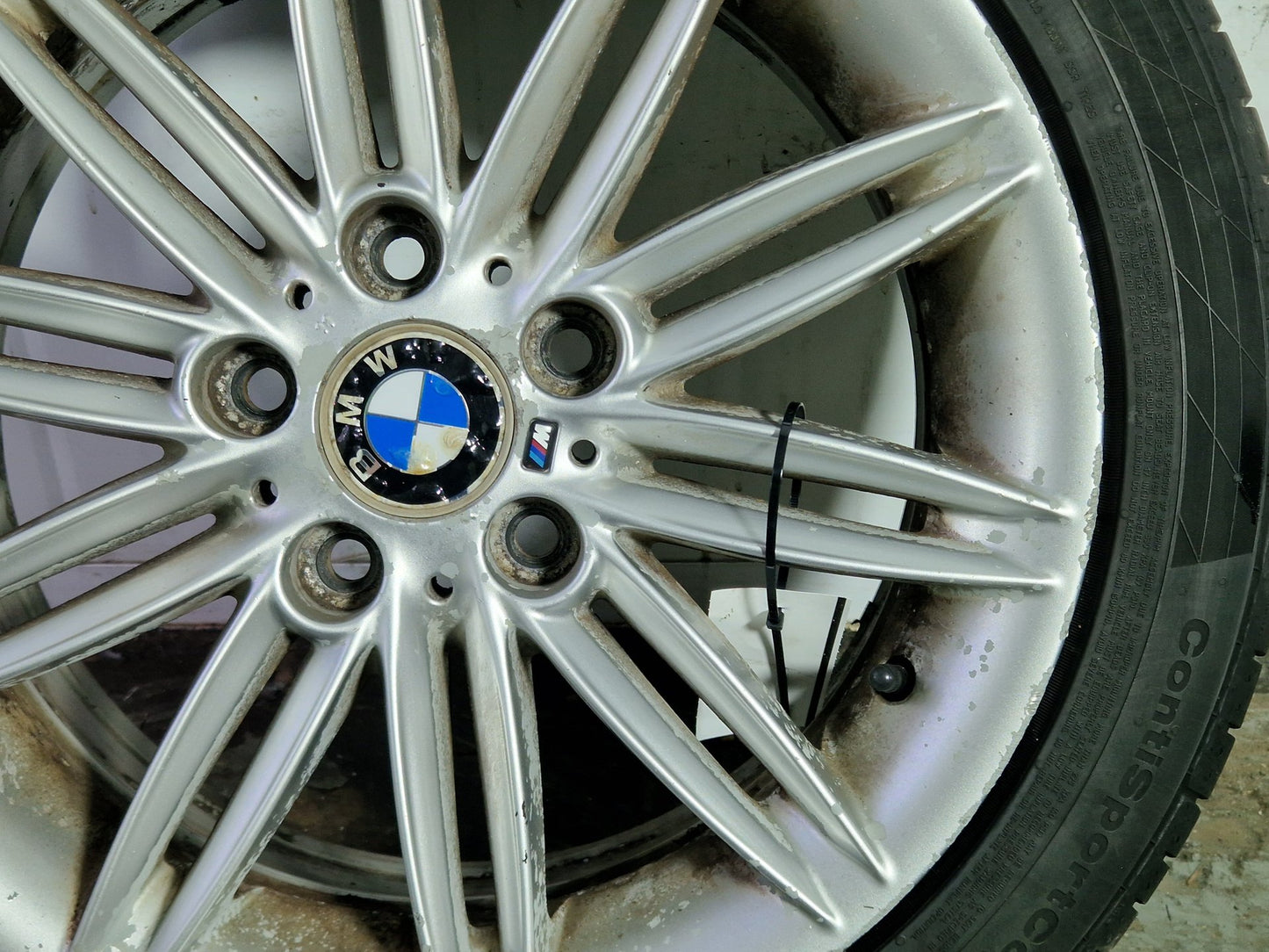 BMW 116i E87 17" Alloy Wheel with Tyre ~5mm 225/45/17