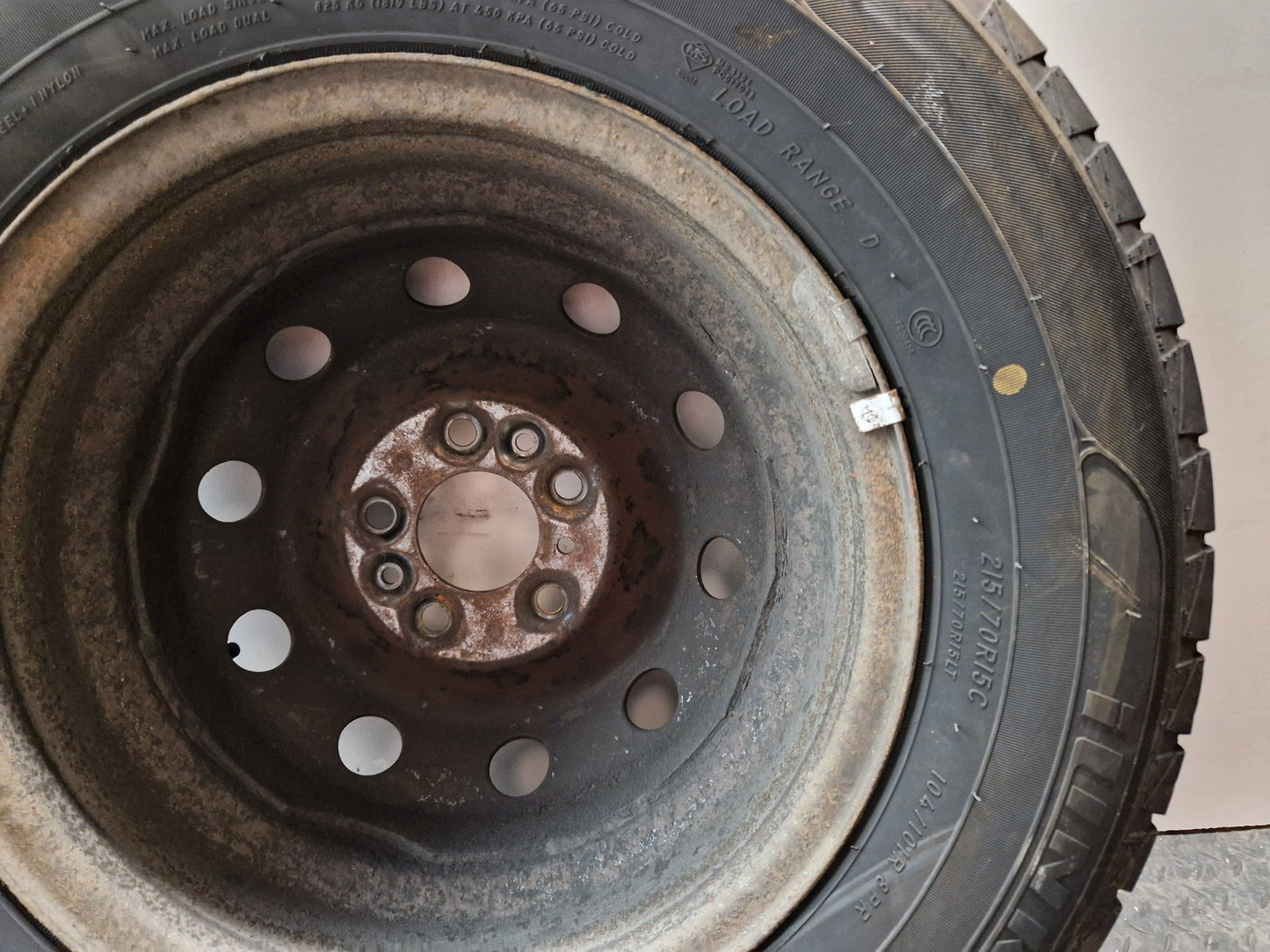 Citroen Relay Genuine Steel Wheel with Tyre 215/70/15 ~5mm