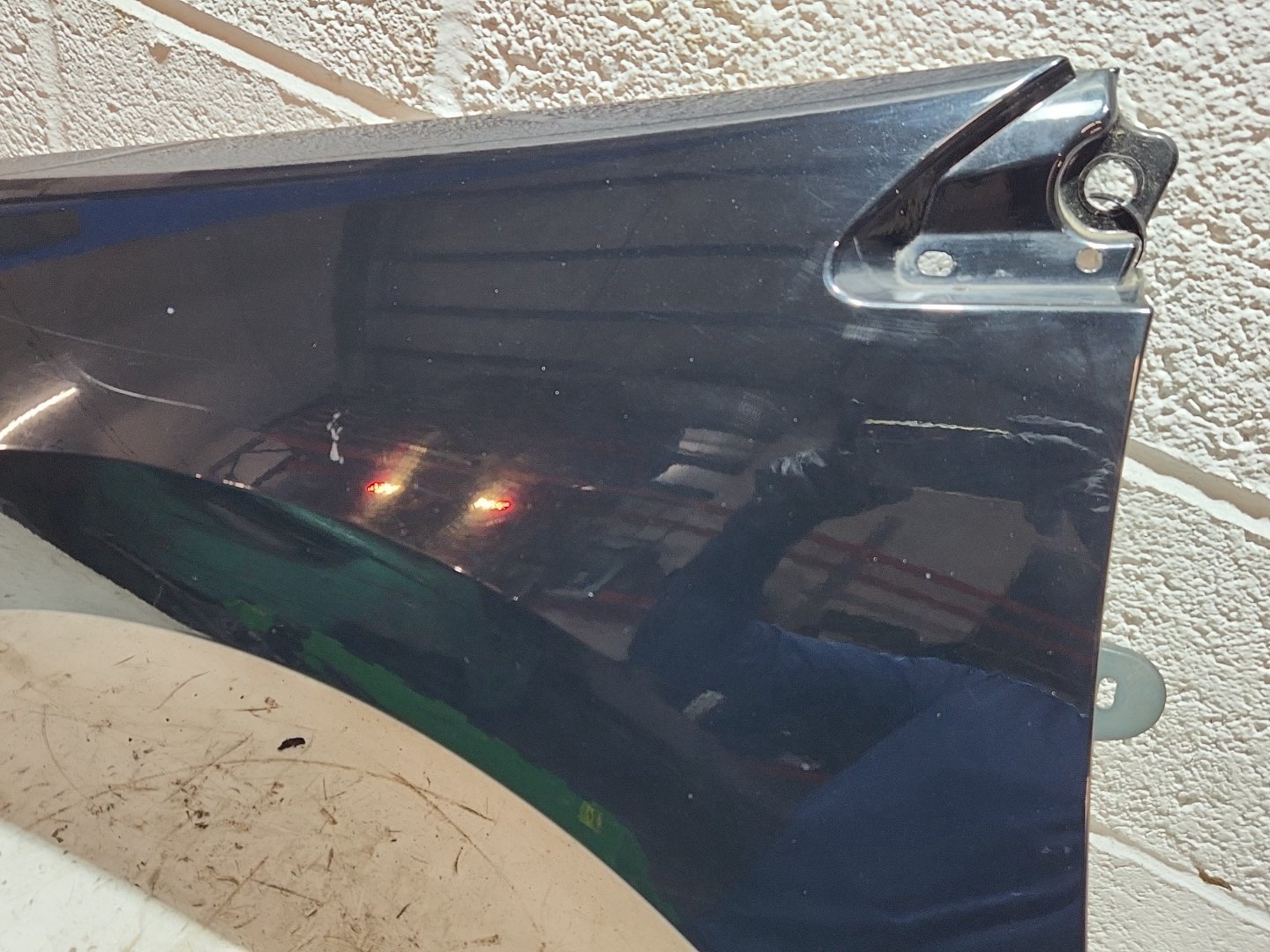 Peugeot 308 MK1 (T7) Front Left N/S Passenger Wing Fender Panel in Black KTV