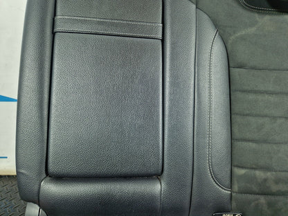 11-19 MERCEDES BENZ ML W166 REAR SEAT BACKREST LEFT SIDE HALF LEATHER IN BLACK