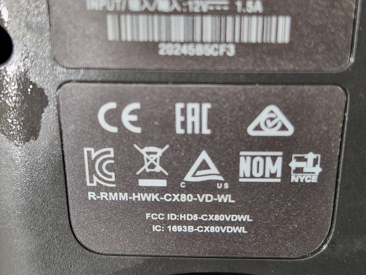 18-ON MERCEDES BENZ SPRINTER W907 honeywellaidc cx85-vd-wl wireless charger