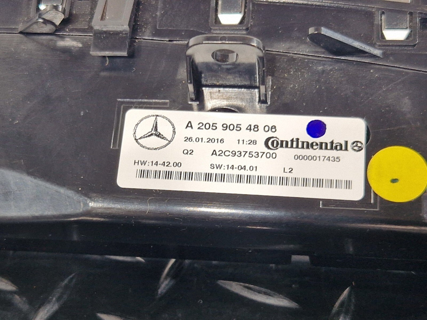 14-21 MERCEDES C CLASS W205 A/C AIR CON HEATER CONTROL UNIT PANEL A2059054806