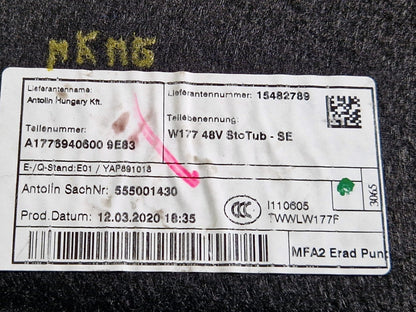 18-ON MERCEDES BENZ A CLASS W177 GENUINE TRUNK BOOT TRIM ELEMENT A1776940600
