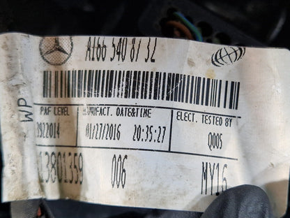11-19 MERCEDES BENZ ML W166 FRONT SENSOR WIRING LOOM HARNESS CABLE A1665408732
