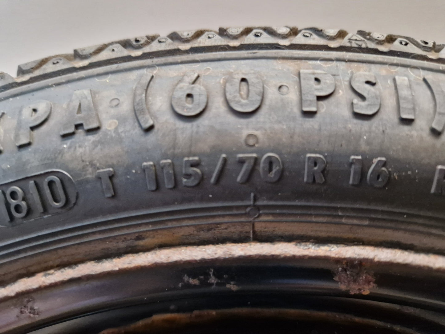 Vauxhall Astra MK6 (J) (A3400) Hatchback 16" Spare Wheel with Tyre 115/70/16