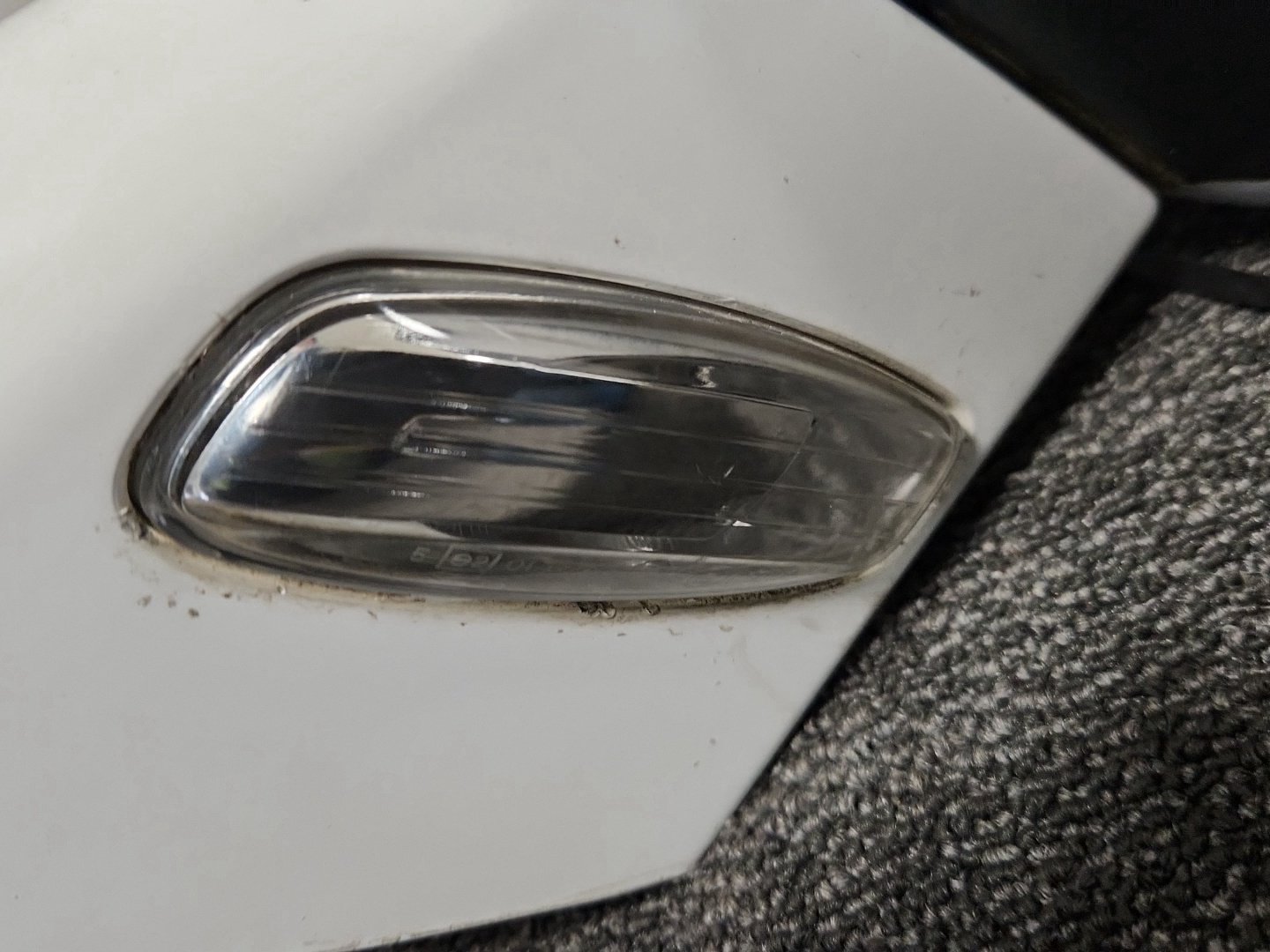 Peugeot RCZ MK1 (Ph1) (T75) Coupe Front Left Wing Mirror in Opal White Paint