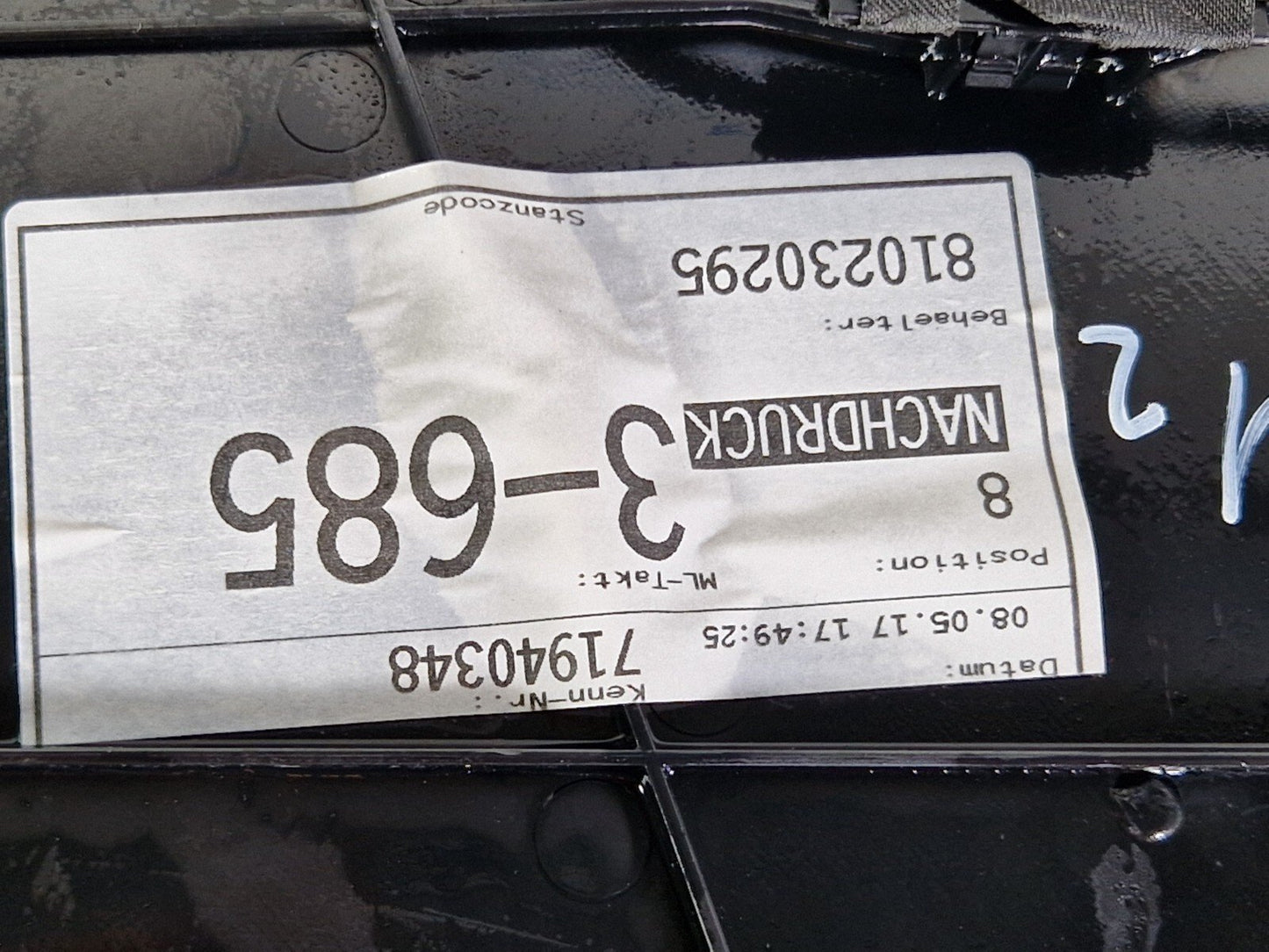 16-19 AUDI A4 B9 GENUINE FRONT PASSENGER SIDE DOOR CARD PANEL 8W0867133