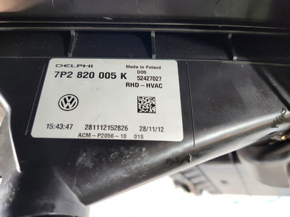 10-18 VW TOUAREG 7P GENUINE HEATER MATRIX BOX 7P2820005K 7P0820679A 7P0963235