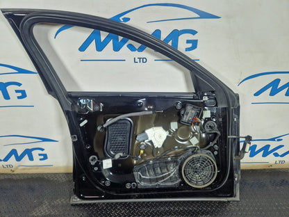 12-18 AUDI A6 C7 GENUINE FRONT LEFT N/S/F COMPLETE DOOR IN BRILLIANT BLACK LY9B