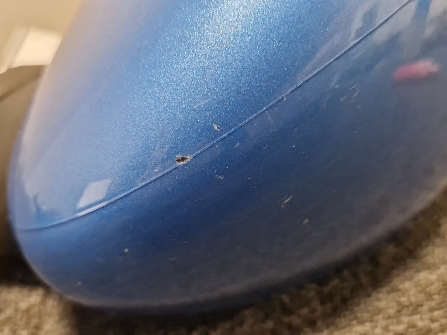 Ford Fiesta MK7 (B299) Hatchback Front Left Door Wing Mirror in Blue Vision