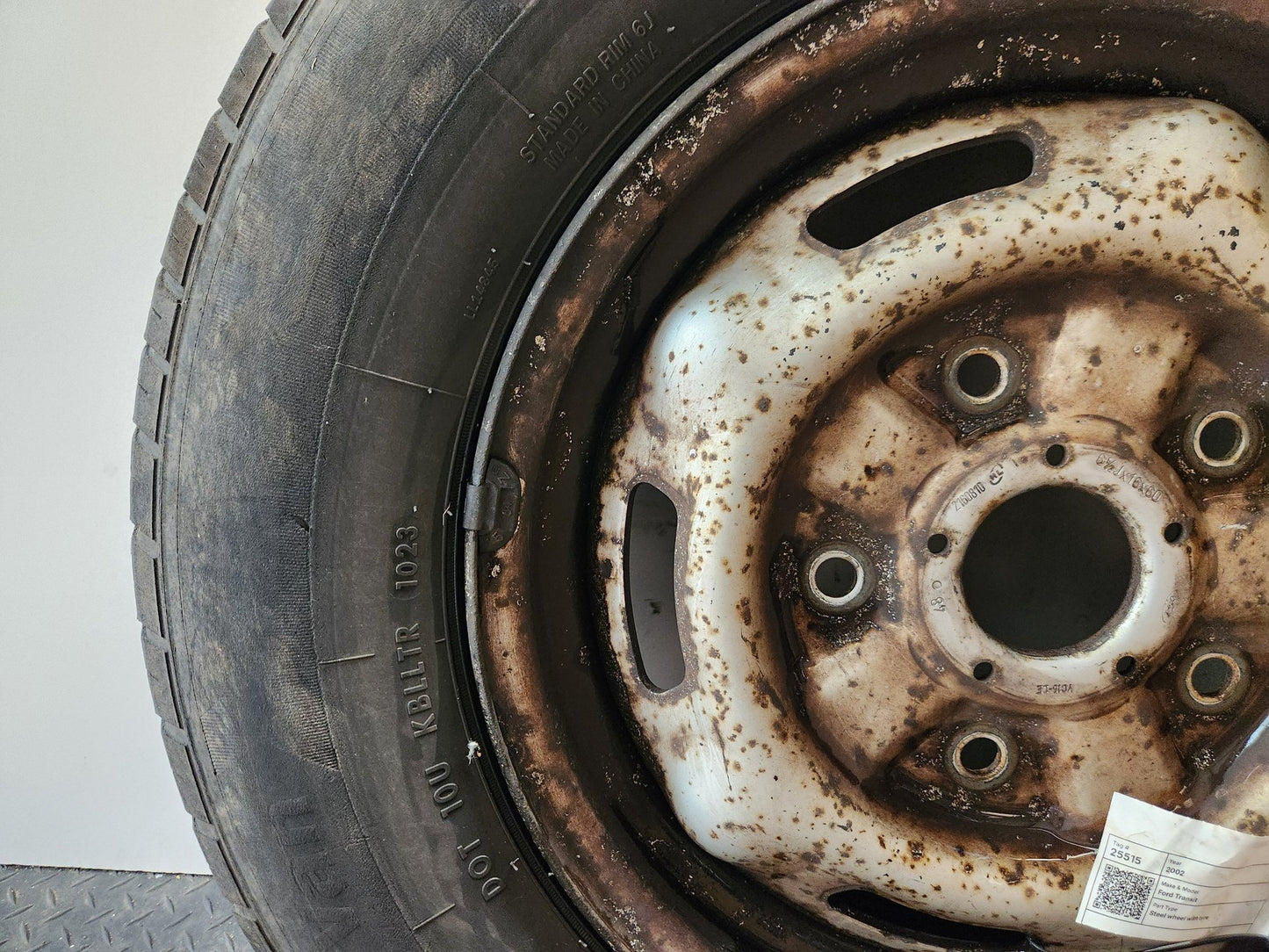 Ford Transit MK6 (V185) Cargo Van Steel Wheel with Tyre 215/75/16 ~6mm