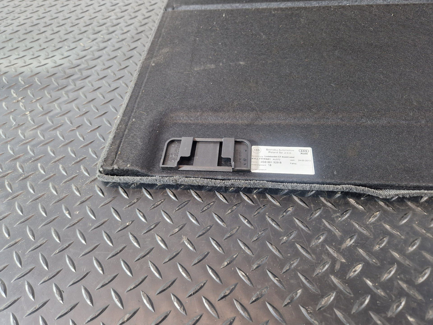 Audi A6 Allroad C7 Genuine Rear Trunk Boot Floor Carpet Cover 4G9861529B