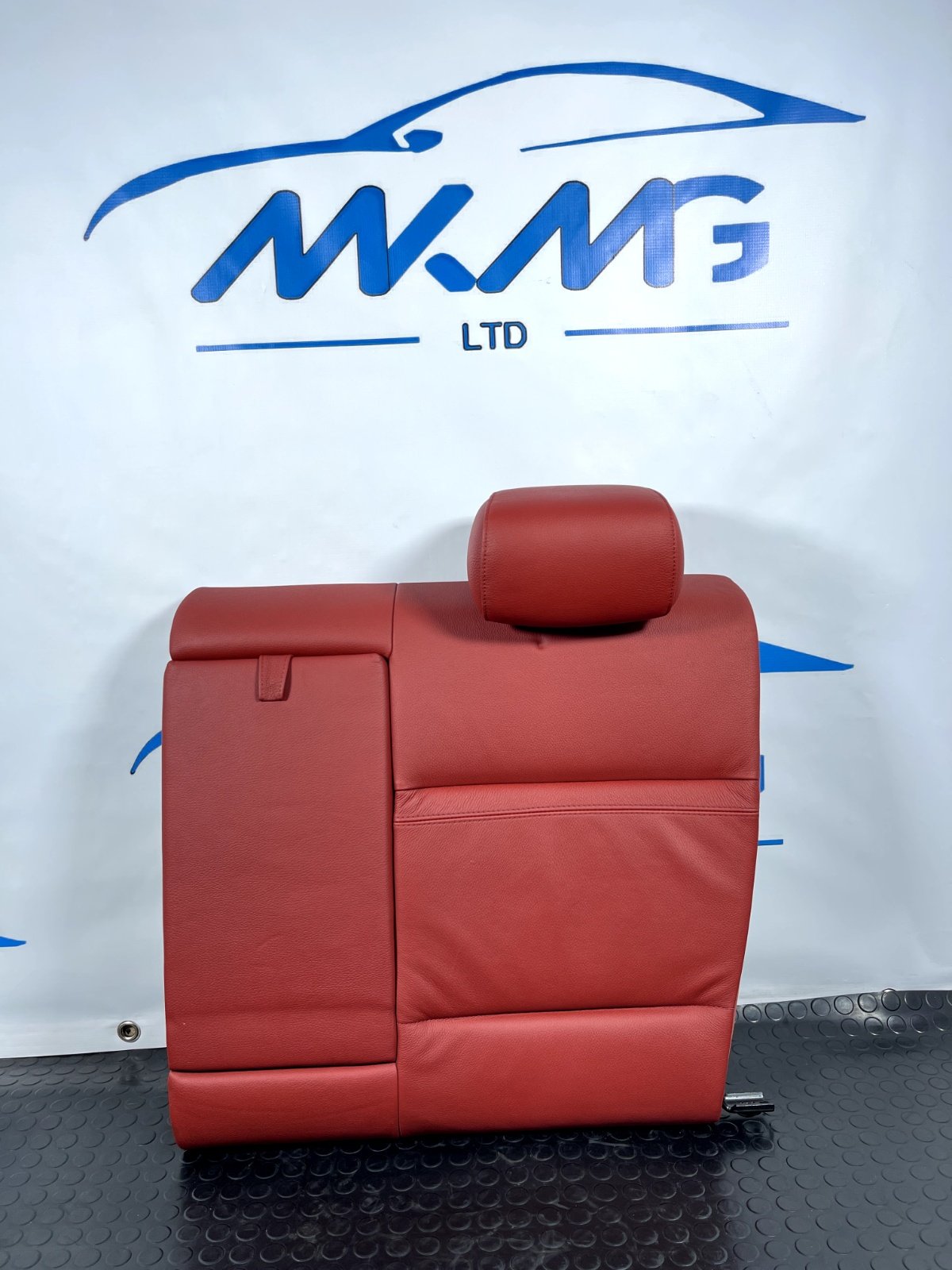BMW 3-SERIES E92 LCI M-SPORT REAR LEFT LEATHER SEAT BACKREST IN RED & HEADREST