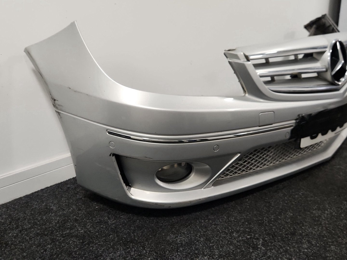 Mercedes CLC-Class W203 Coupe Complete Front Bumper Iridium Silver Metallic 775