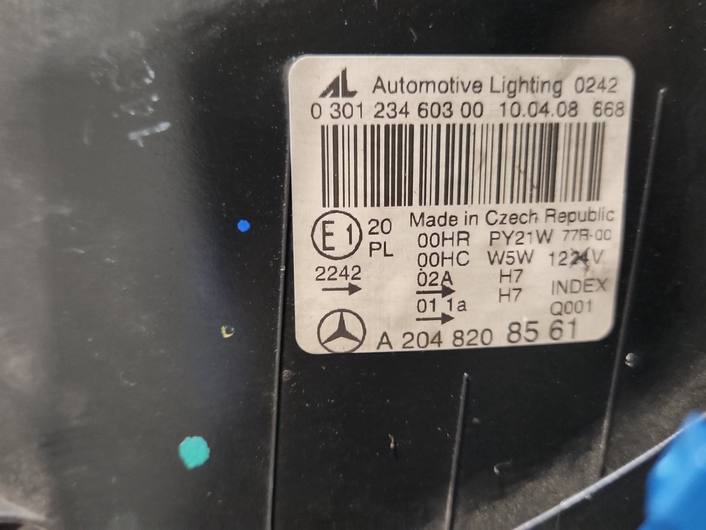 Mercedes-Benz CLC180 CLC-Class W203 Coupe Front Left Headlight A2048208561