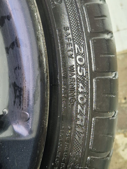 Ford Fiesta MK7 (B299) 17" Alloy Wheel with Tyre 205/40/17 ~4mm