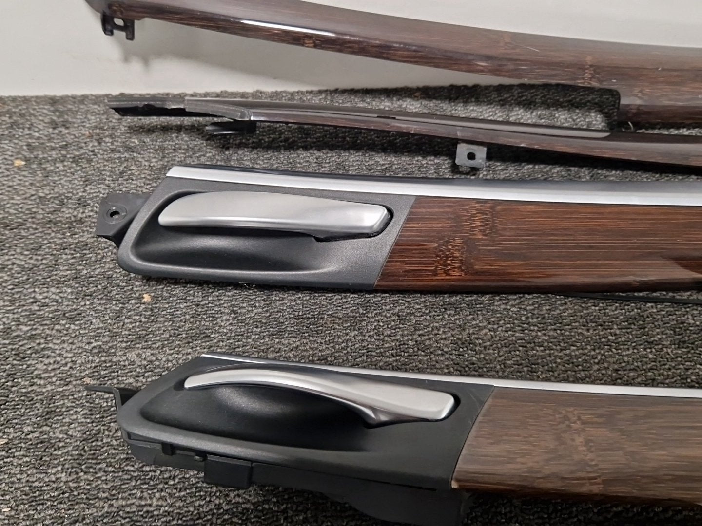 BMW X5 E70 Genuine Door &amp; Dashboard Trim Cover Bamboo Set