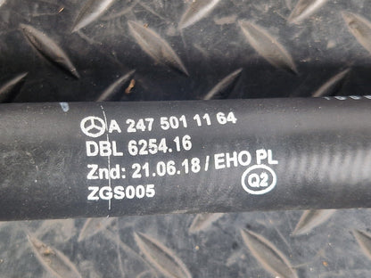 19-ON MERCEDES BENZ A CLASS EQ W177 WATER COOLANT RADIATOR PIPE A2475011164
