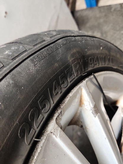 2009 BMW 116d E87 17" Alloy Wheel with Tyre 225/45/17 ~4mm 6775621