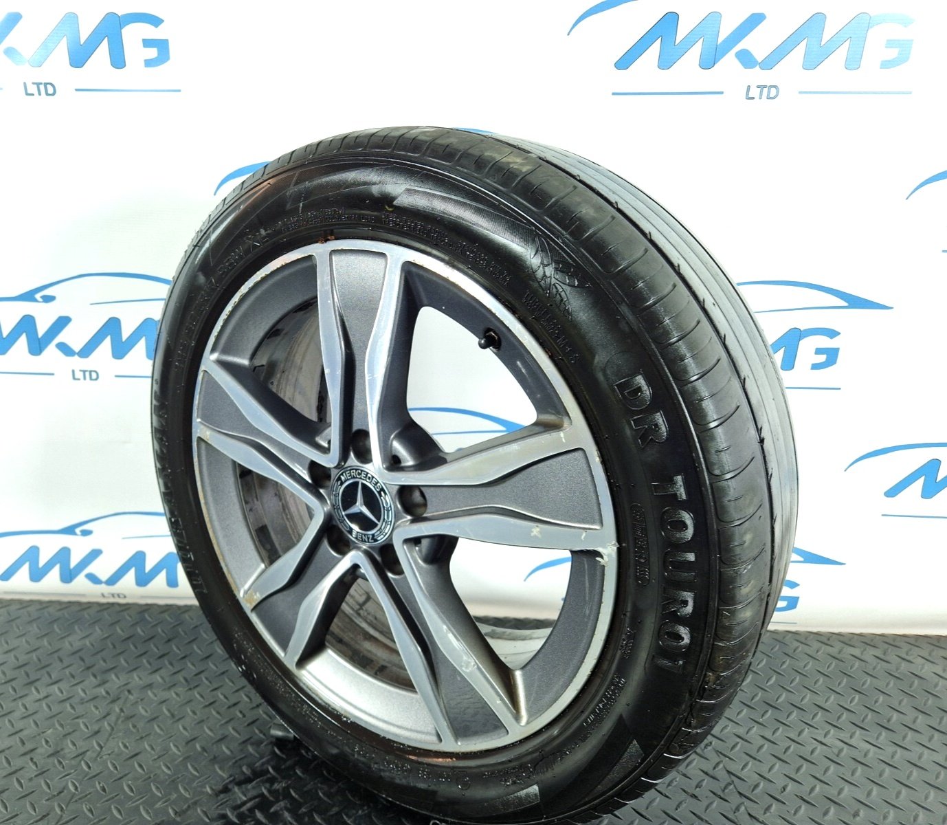 14-21 MERCEDES BENZ C CLASS W205 17INC ALLOY WHEEL & TYRE A2054010800 7Jx17H2