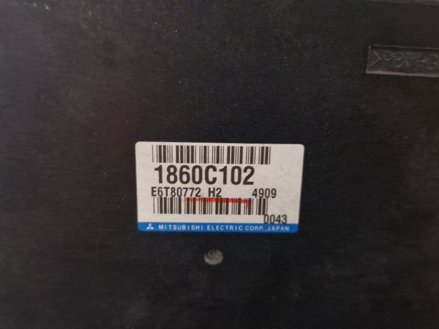 Mitsubishi Outlander PHEV MK3 (RE1) (GG2W) SUV Engine Control Unit ECU 1860C102