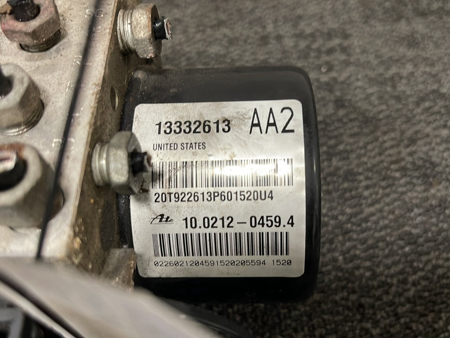 Vauxhall Astra MK3 (D)(61VO) Genuine 1.6 Petrol ABS Pump Control Module 13332613