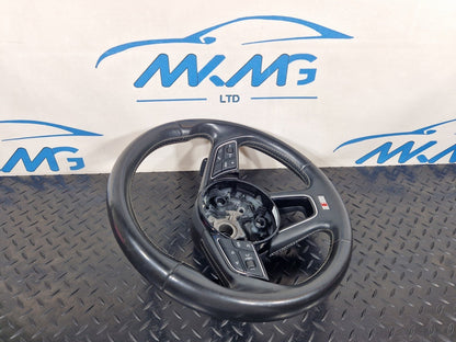 16-23 AUDI S5 COUPE GENUINE MULTIFUNCTION LEATHER STEERING WHEEL WITH PADDLES
