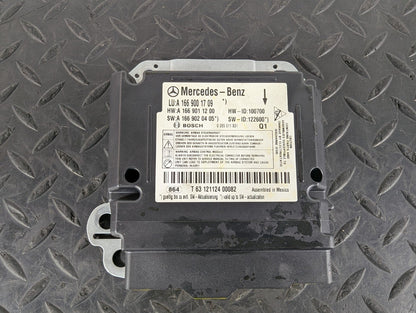 11-19 MERCEDES BENZ ML W166 GENUINE A!R BAG SRS CONTROL MODULE UNIT A1669001709