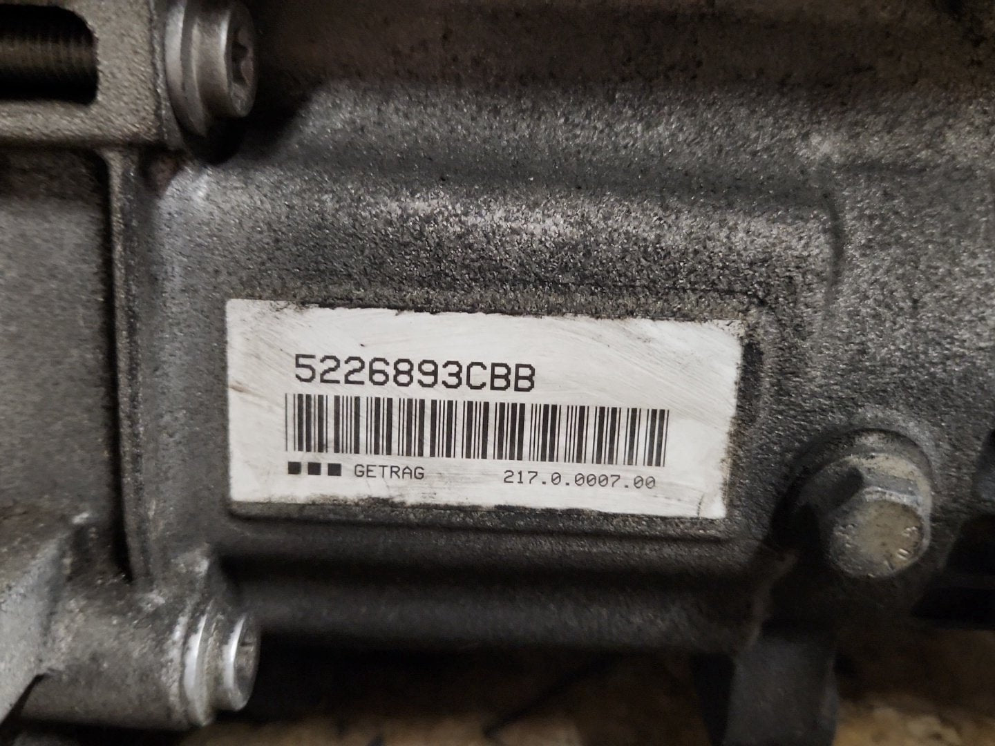 BMW 116d Transmission Gearbox 2L Diesel N47 6 Speed Manual 8610985 GS6-17DG