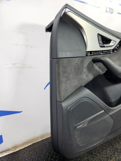 16-20 AUDI Q7 4M OEM FRONT RIGHT ALCANTARA DOOR CARD PANEL COVER 4M2867106