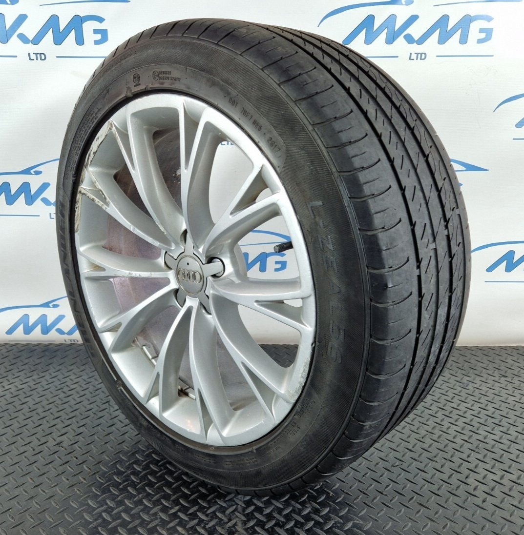 10-17 AUDI A8 4H GENUINE 19" ALLOY WHEEL 9J ET33 & TYRE 255 45 R19 4H0601025G