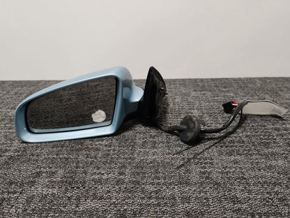 Audi A6 Quattro MK3 (4F) (C6) Estate Front Left Door Wing Mirror in Blue G9/Y5R