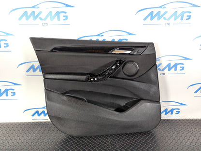 16-22 BMW X1 F48 FRONT PASSENGER SIDE DOOR CARD PANEL IN BLACK