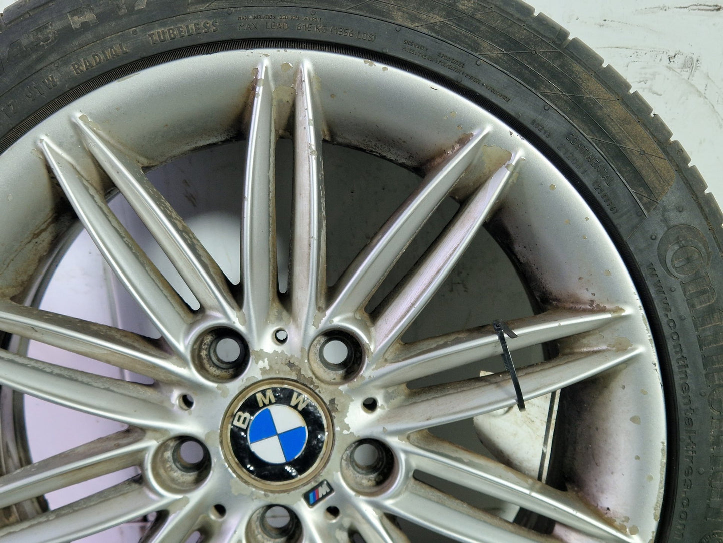 BMW 116i E87 Genuine 17" Alloy Wheel with Continental Tyre 225/45/17 5mm