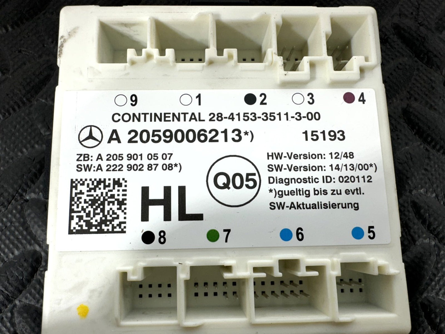 14-21 MERCEDES BENZ C300 W205 REAR PASSANGER DOOR CONTROL UNIT A2059006213