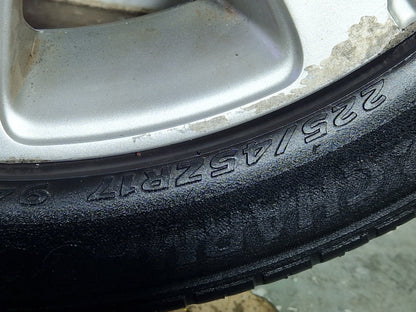 Peugeot 308 MK1 (T7) 17" Alloy Wheel with Tyre 225/45/17 ~4mm 9673707777
