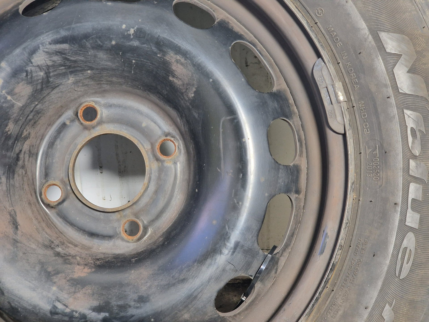 Citroen Berlingo MK2 15" Steel Wheel with Tyre 195/65/15 ~4mm