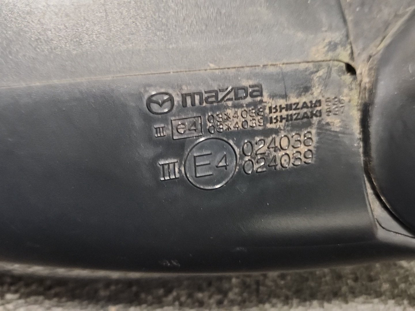 Mazda 6 MK3 (GJ) Saloon Genuine Front Left N/S Passenger Door Wing Mirror