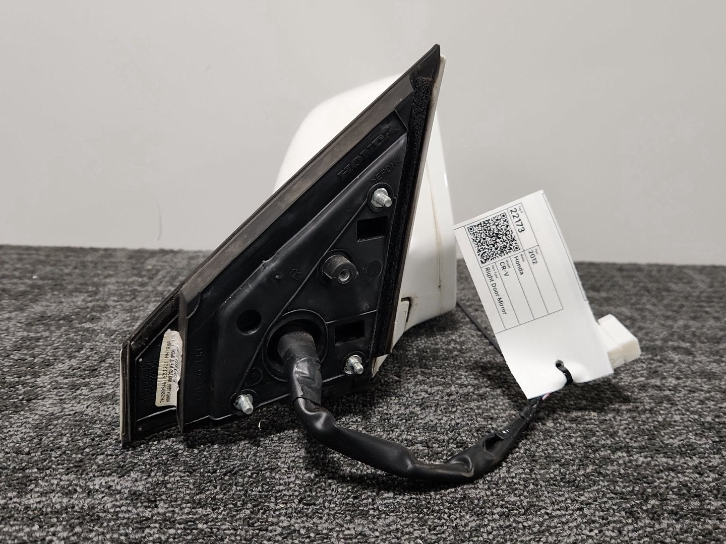 Honda CR-V MK3 FL (RE58) SUV Front Right O/S Driver Door Wing Mirror in White