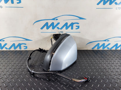 16-20 AUDI Q7 4M GENUINE FRONT LEFT N/S WING MIRROR POWER FOLD IN SILVER LZ7G
