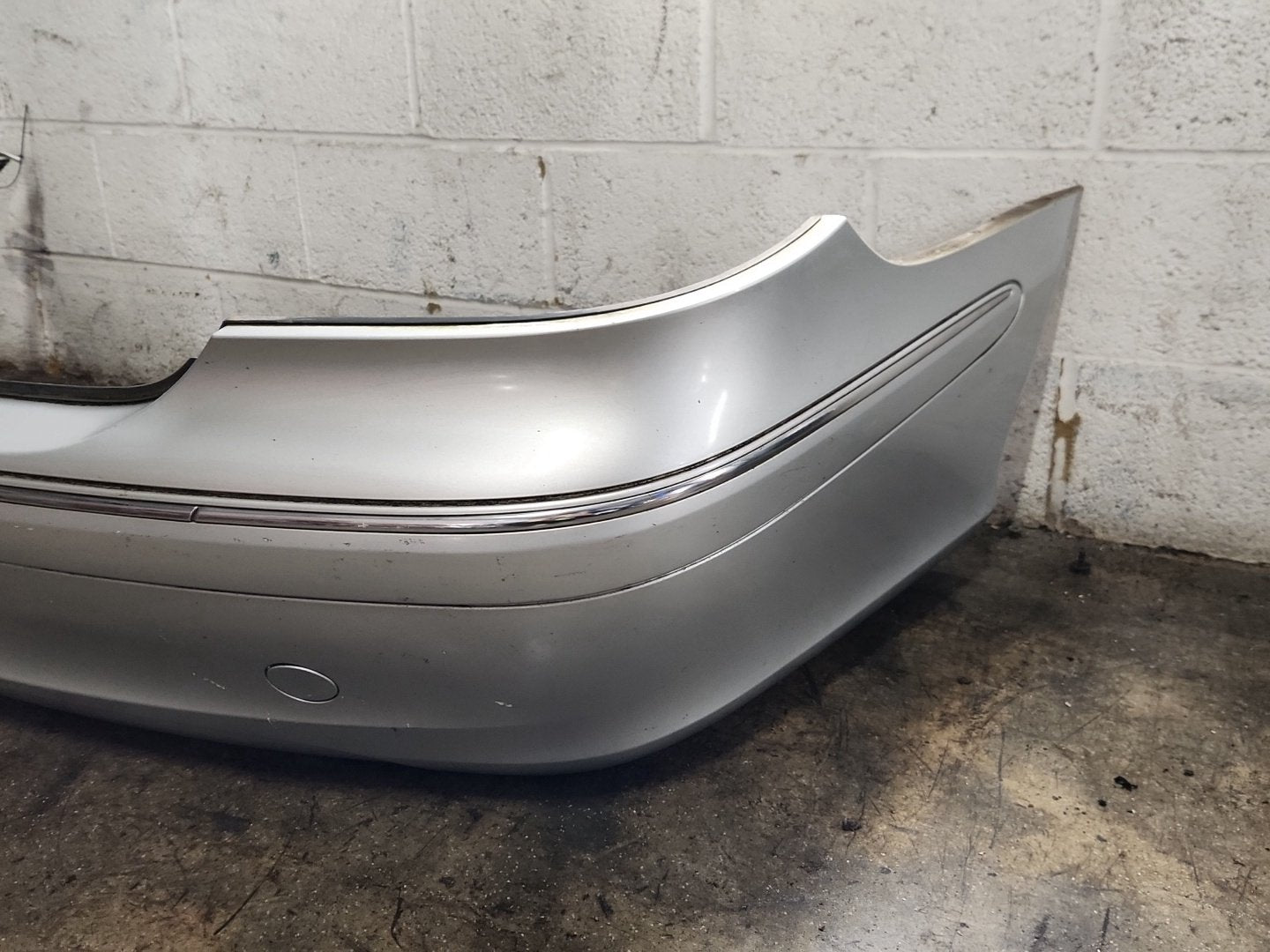 Mercedes CLK-Class C209 Convertible Rear Bumper in Iridium Silver Metallic 775