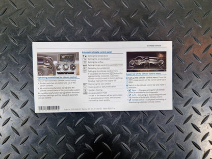 14-21 MERCEDES BENZ C200 W205 COMPLETE OWNERS MANUAL IN ENGLISH A2055843011
