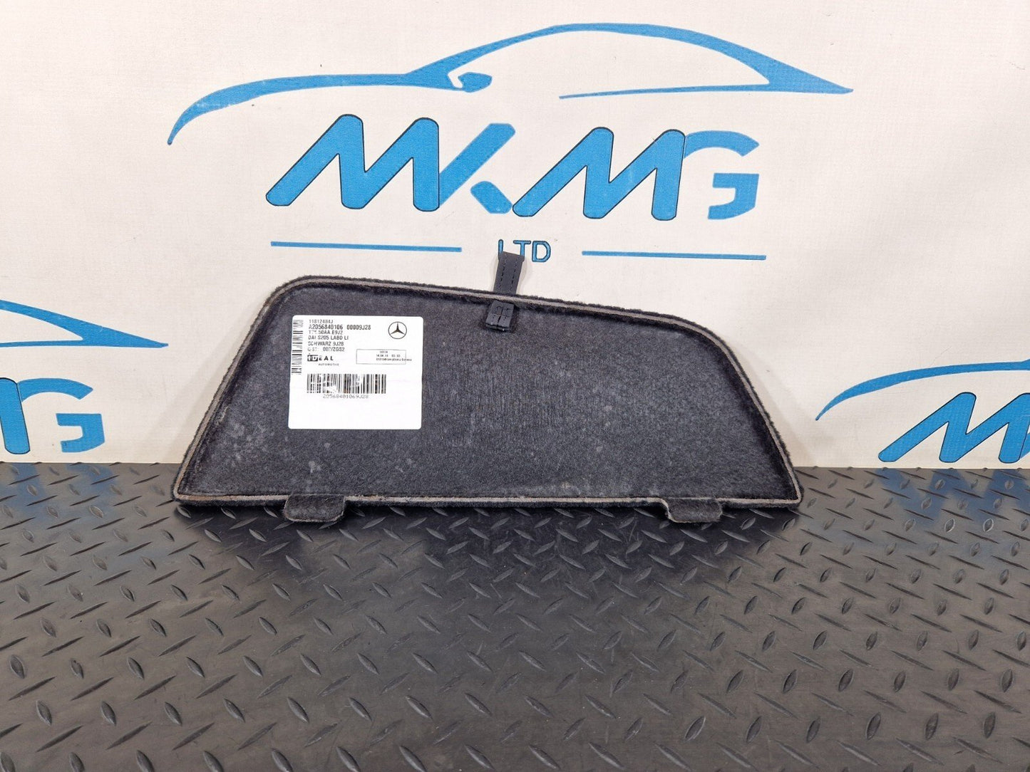 14-21 MERCEDES BENZ W205 REAR BOOT CARPET LEFT SIDE COVER TRIM A2056840106