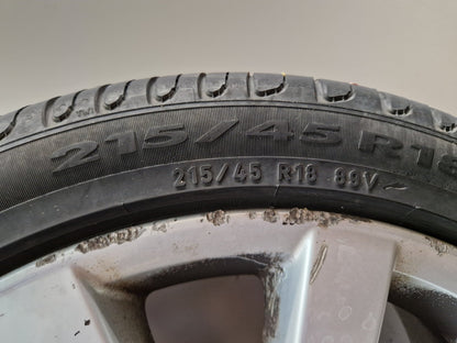 2009 Mitsubishi Lancer MK5 (CX8A) 18" Alloy Wheel with Tyre 215/45/18 ~4mm