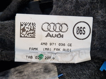 16-20 AUDI Q7 4M OEM FRONT LEFT ALCANTARA DOOR CARD PANEL COVER 4M2867105