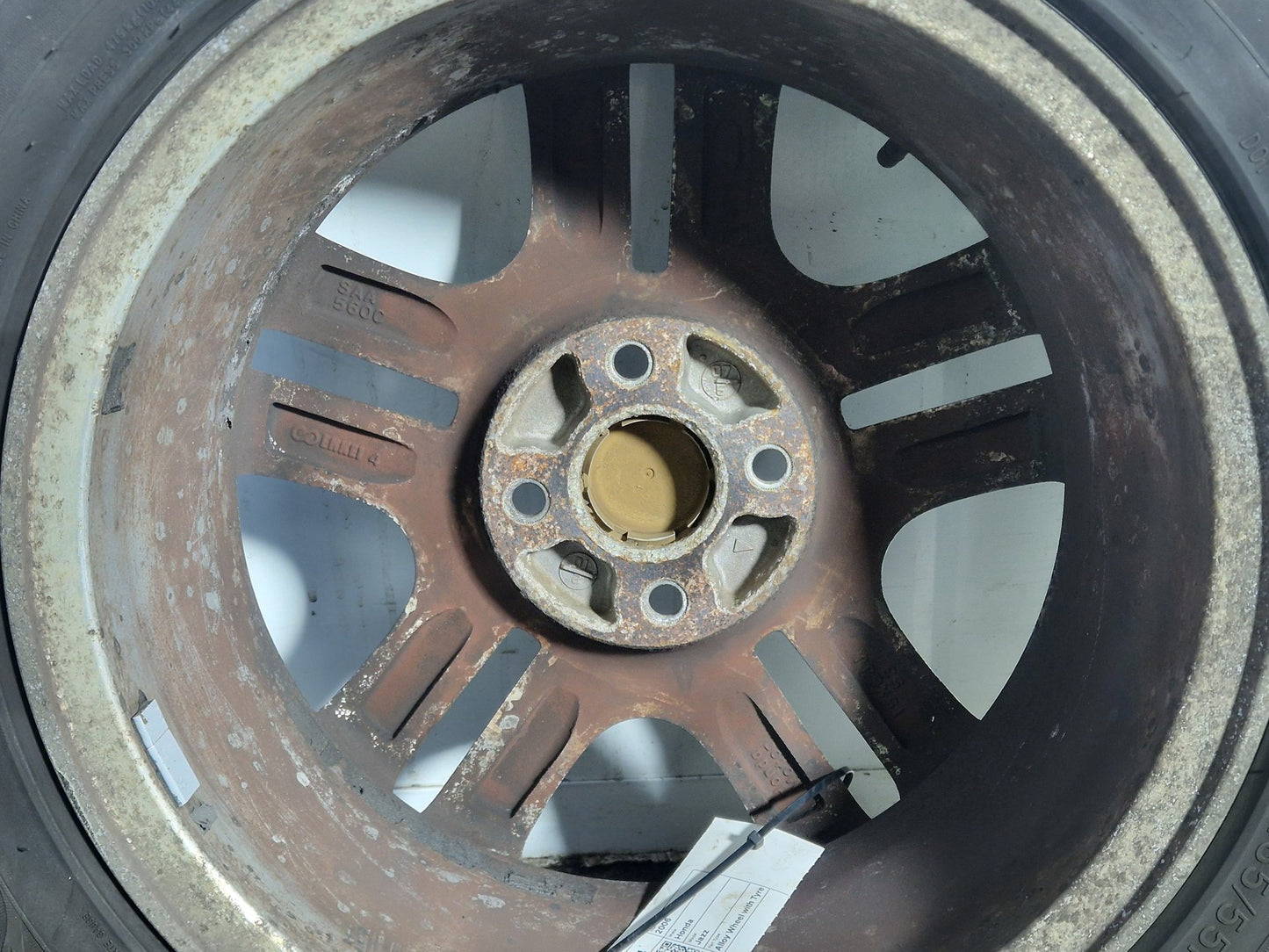 Honda Jazz 16" Alloy Wheel with Tyre ~3mm 185/55/16 SAA560C