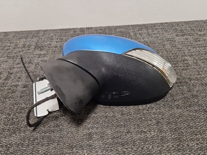 Ford Fiesta MK7 (B299) Hatchback Front Left Door Wing Mirror in Blue Vision