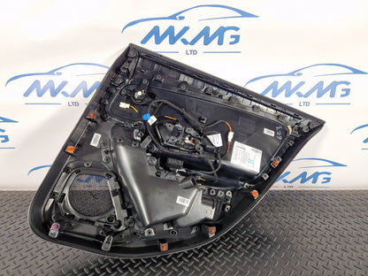 19-ON MERCEDES BENZ CLA C118 REAR LEFT N/S/R DOOR CARD PANEL BLASK LEATHER