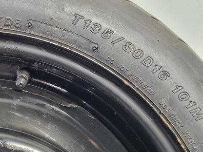 Toyota Prius MK3 (ZVW30) Hatchback 16" Spare Wheel with Tyre 135/80/16 ~4mm