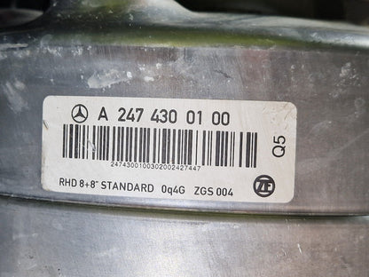 19-ON MERCEDES BENZ B CLASS W247 BRAKE SERVO & MASTER CYLINDER OEM A2474300100